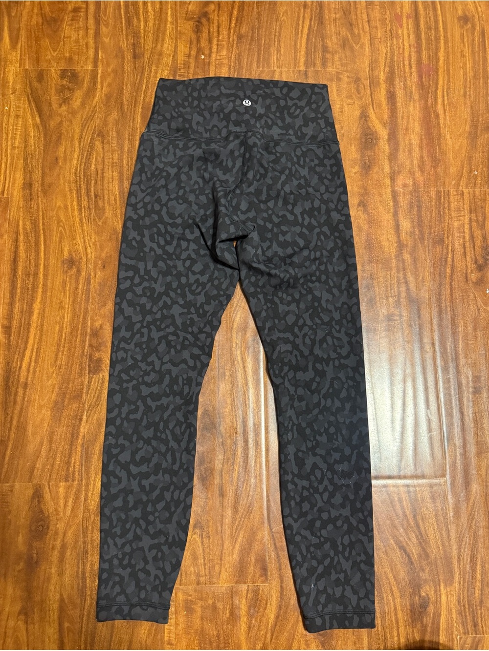 lululemon black subtle animal-print leggings